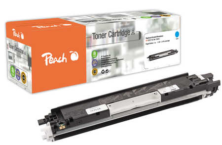 Peach H126AC Tonermodul cy ersetzt HP No. 126A C, CE311A für z.B. HP Color LaserJet Pro CP 1000, HP Color LaserJet Pro CP 1020, HP LaserJet CP 1000