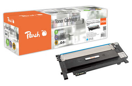 Peach S406 Toner cy ersetzt Samsung CLT-C406S/ELS, ST984A für z.B. Samsung Xpress C 410 W, Samsung CLP -360, Samsung CLP -360 N