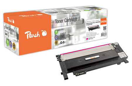 Peach S406 Toner ma ersetzt Samsung CLT-M406S/ELS, SU252A für z.B. Samsung Xpress C 410 W, Samsung CLP -360, Samsung CLP -360 N