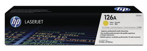 HP H126AY Tonermodule ye - HP No. 126A Y, CE312A für z.B. HP Color LaserJet Pro CP 1000, HP Color LaserJet Pro CP 1020, HP LaserJet CP 1000