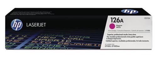 HP H126AM Tonermodule ma - HP No. 126A M, CE313A für z.B. HP Color LaserJet Pro CP 1000, HP Color LaserJet Pro CP 1020, HP LaserJet CP 1000