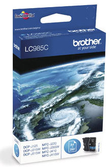 Brother B985c Druckerpatronen cy - Brother LC-985c für z.B. Brother DCPJ 315 W, Brother DCPJ 125, Brother DCPJ 140 W, Brother DCPJ 515 W