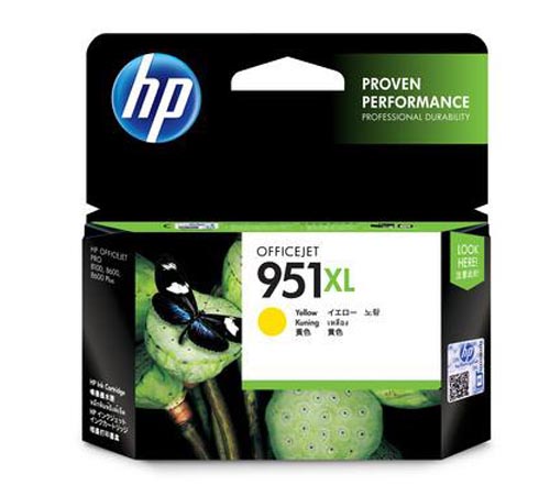 HP H951XLy Druckerpatronen XL ye - HP No. 951XL y, CN048A für z.B. HP OfficeJet Pro 251 dw, HP OfficeJet Pro 276 dw, HP OfficeJet Pro 8100 ePrinter