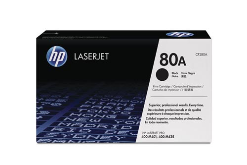 HP H80ABK Tonermodule bk - HP No. 80A BK, CF280A für z.B. HP LaserJet Pro 400 M 401 a, HP LaserJet Pro 400 M 401 d, HP LaserJet Pro 400 M 401 dn