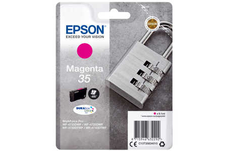 Epson E35 Druckerpatronen ma - Epson T3583, No. 35 m, C13T35834010 für z.B. Epson WorkForce Pro WF -4720 DWF, Epson WorkForce Pro WF -4720