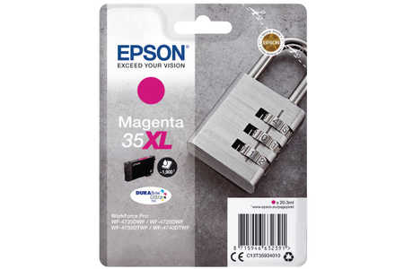 Epson E35 Druckerpatronen XL ma - Epson T3593, No. 35XL m, C13T35934010 für z.B. Epson WorkForce Pro WF -4720 DWF, Epson WorkForce Pro WF -4720