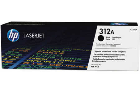 HP H312XBK Tonermodule schwarz - HP No. 312X BK, CF380A für z.B. HP Color LaserJet Pro MFP M 476 dn, HP Color LaserJet Pro MFP M 476 dw