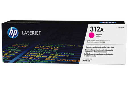 HP H312AC Tonermodule magenta - HP No. 312A C, CF381A für z.B. HP Color LaserJet Pro MFP M 476 dn, HP Color LaserJet Pro MFP M 476 dw