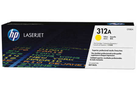 HP H312AY Tonermodule yellow - HP No. 312A Y, CF382A für z.B. HP Color LaserJet Pro MFP M 476 dn, HP Color LaserJet Pro MFP M 476 dw