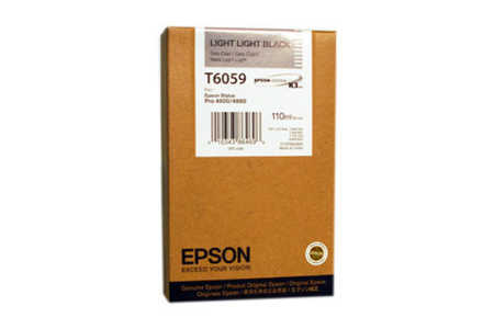 Epson E613 Druckerpatronen light bk - Epson T6059, C13T605900 für z.B. Epson Stylus Pro 4800, Epson Stylus Pro 4880