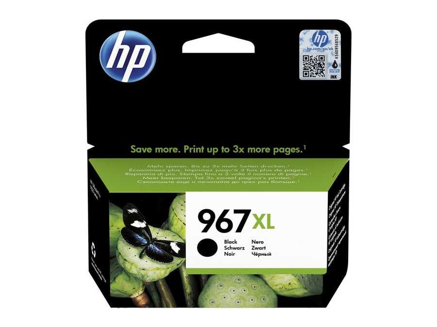 HP H967XLBK Druckerpatronen XL bk - HP No. 967XL BK, 3JA31AE für z.B. HP OfficeJet Pro 9020, HP OfficeJet Pro 9022, HP OfficeJet Pro 9023