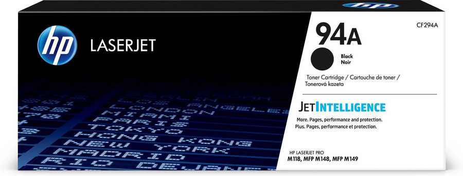 HP H94A Tonermodule black - HP No. 94A, CF294A für z.B. HP LaserJet Pro M 118 dw, HP LaserJet Pro MFP M 148 dw, HP LaserJet Pro MFP M 148 fdw
