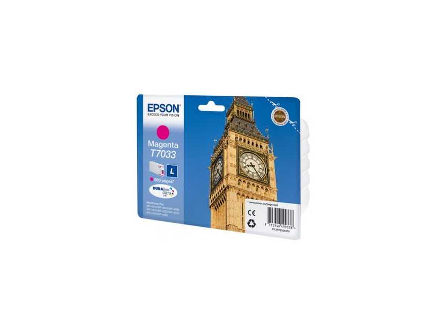 Epson E70 Druckerpatronen m - Epson T7033 m, C13T70334010 für z.B. Epson WorkForce Pro WP -4015 DN, Epson WorkForce Pro WP -4025 DW