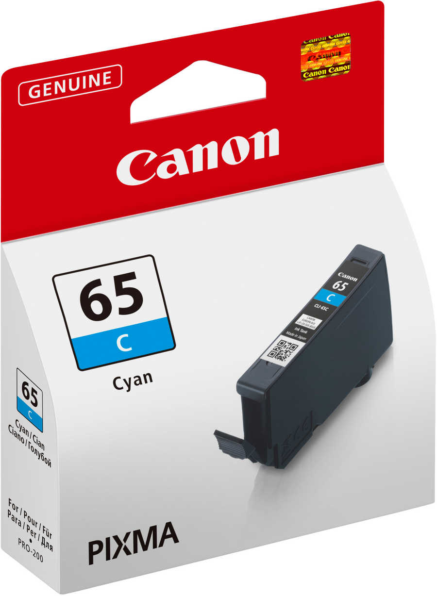 Canon C65C Druckerpatronen cyan - Canon CLI-65C, 4216C001 für z.B. Canon Pixma PRO -200, Canon Pixma PRO -200 S