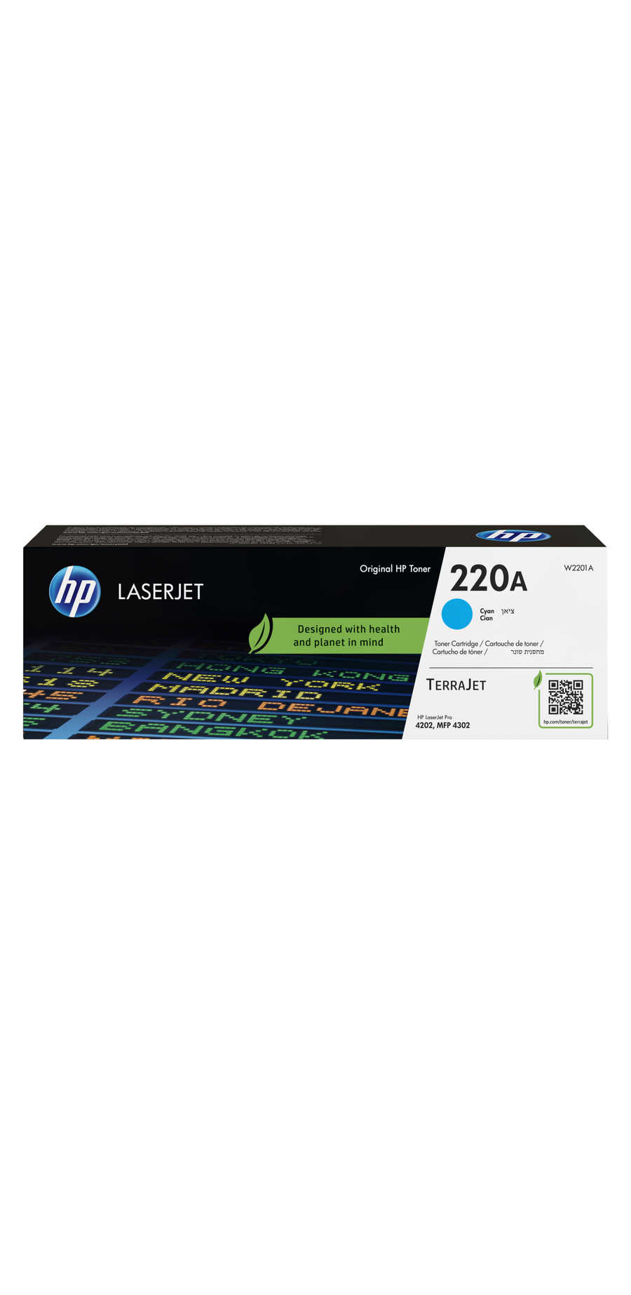 HP H220A Toner c - HP No. 220A, W2201A für z.B. HP Color LaserJet Pro 4202 dn, HP Color LaserJet Pro 4202 dw, HP Color LaserJet Pro 4202 dwe