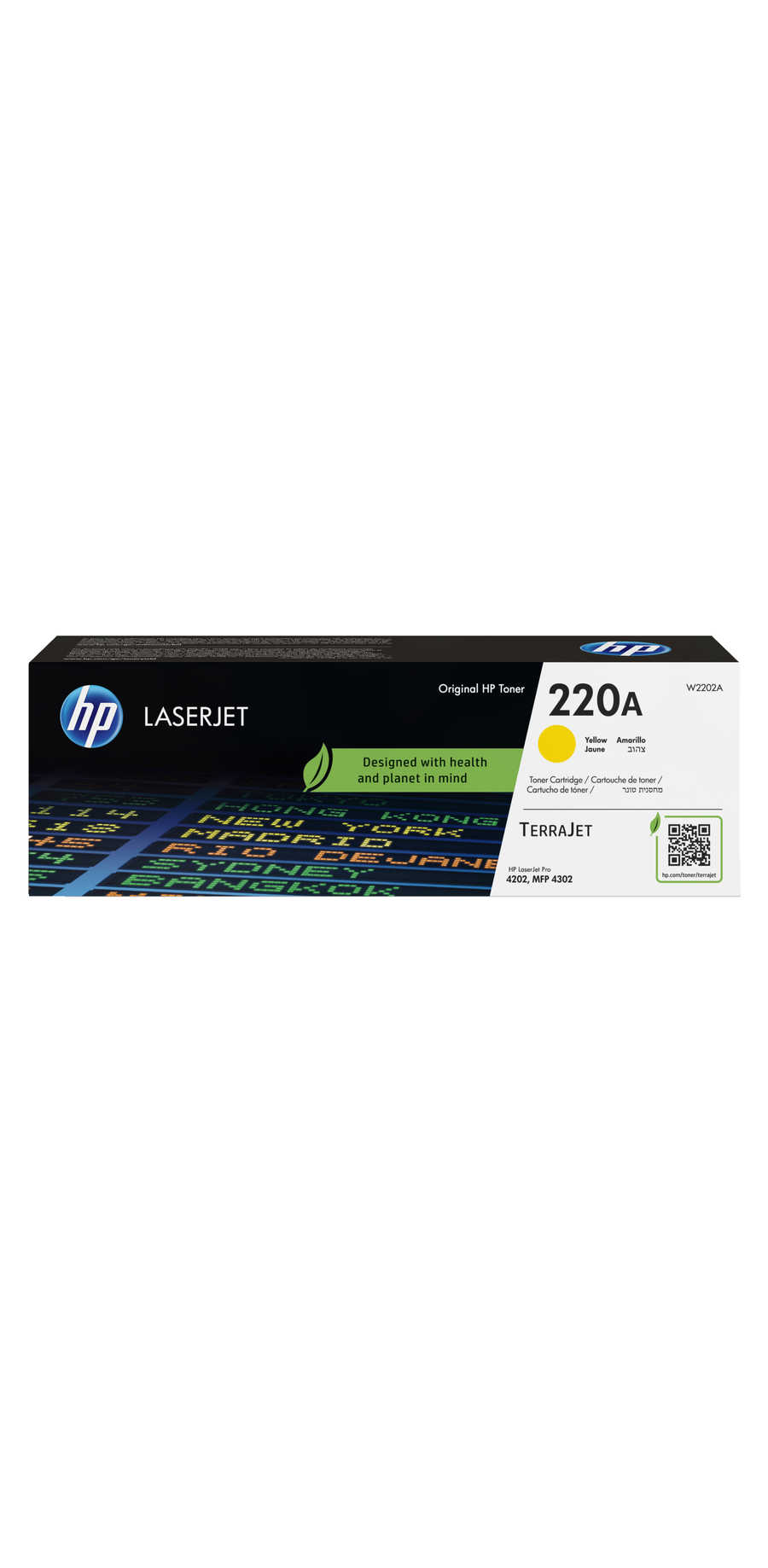 HP H220A Toner y - HP No. 220A, W2202A für z.B. HP Color LaserJet Pro 4202 dn, HP Color LaserJet Pro 4202 dw, HP Color LaserJet Pro 4202 dwe