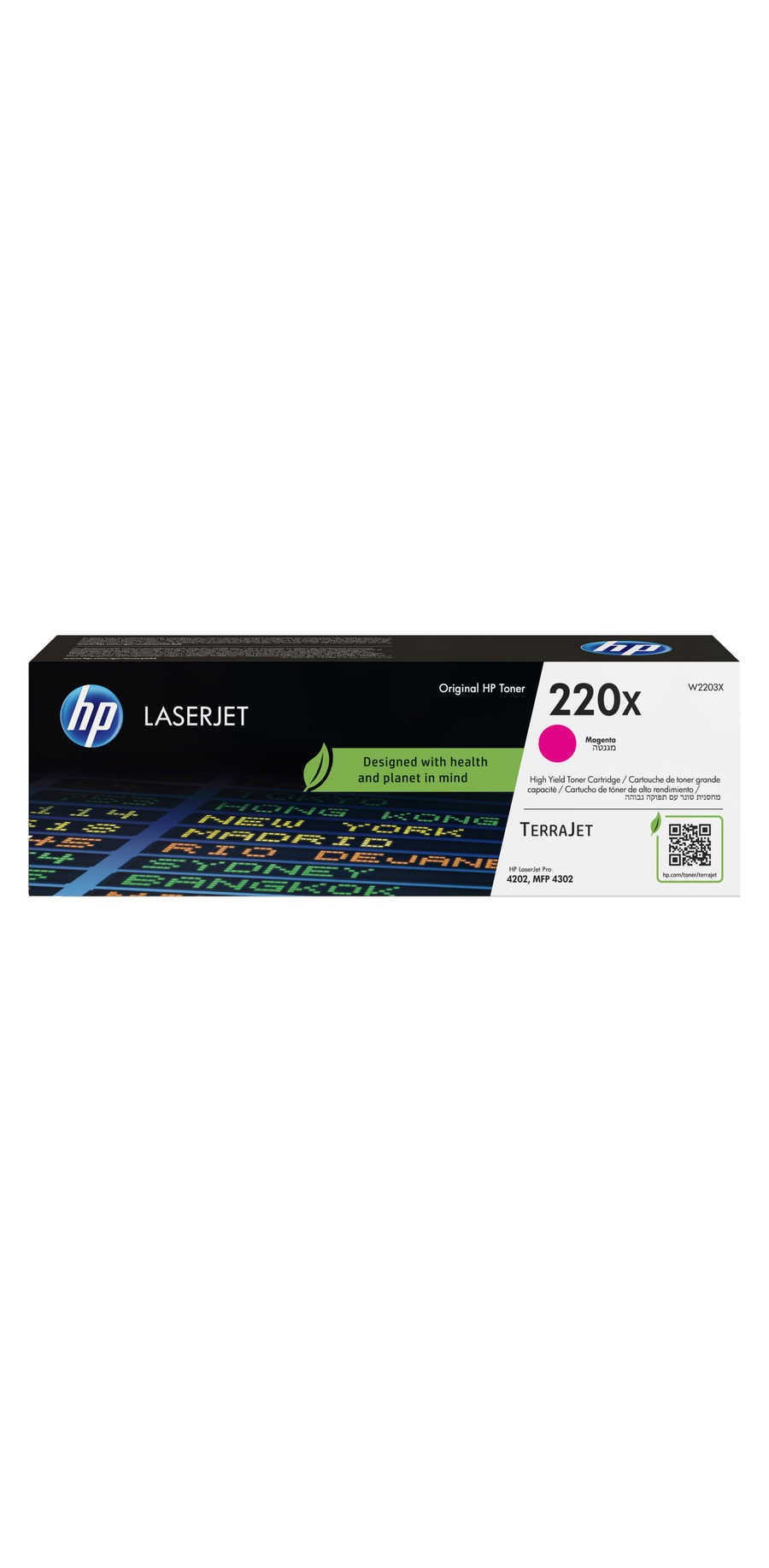 HP H220X Toner XL m - HP No. 220X, W2203X für z.B. HP Color LaserJet Pro 4202 dn, HP Color LaserJet Pro 4202 dw, HP Color LaserJet Pro 4202
