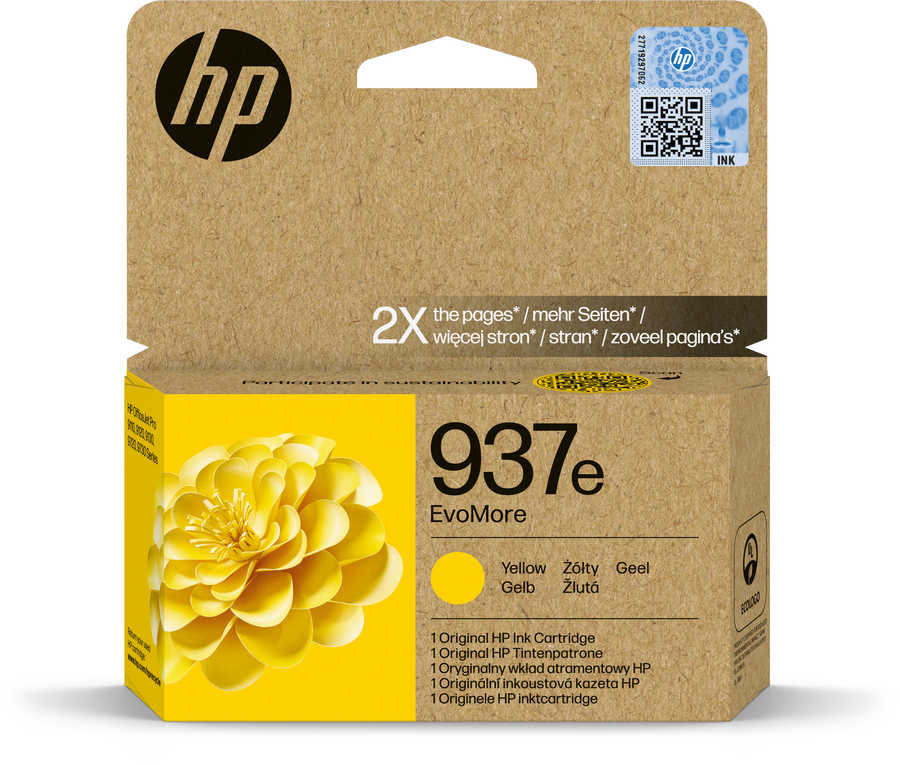 HP H937XLy Druckerpatronen XL y - HP No. 937XL y, 4S6W8NE für z.B. HP OfficeJet Pro 9100, HP OfficeJet Pro 9110 b, HP OfficeJet Pro 9117 b