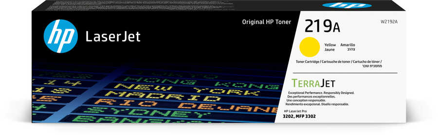 HP H219A Toner y - HP No. 219A, W2192A für z.B. HP Color LaserJet Pro 3202 dn, HP Color LaserJet Pro 3202 dng, HP Color LaserJet Pro 3202 dw