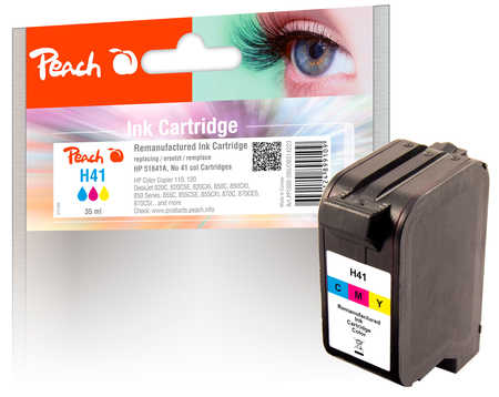 Peach HP 41 Druckerpatrone col ersetzt HP, Apple No. 41, 51641A für z.B. Apple Color Stylewriter 6500, HP Color Copier 110, HP Color Copier 120