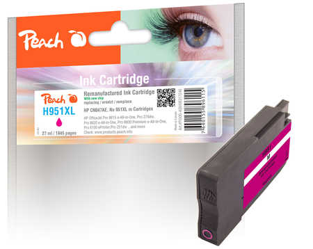Peach H951XLm Druckerpatrone XL ma ersetzt HP No. 951XL m, CN047A für z.B. HP OfficeJet Pro 251 dw, HP OfficeJet Pro 276 dw