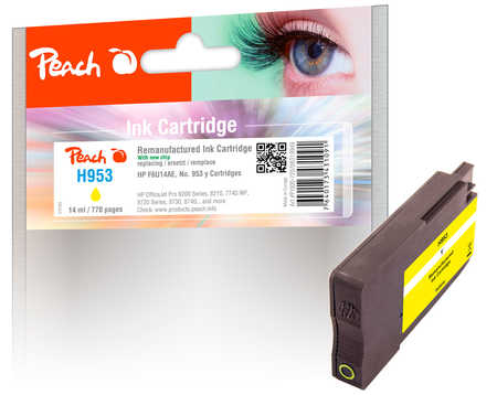 Peach HP 953 y Druckerpatrone ye ersetzt HP No. 953 y, F6U14AE für z.B. HP OfficeJet Pro 8210, HP OfficeJet Pro 8710, HP OfficeJet Pro 8715
