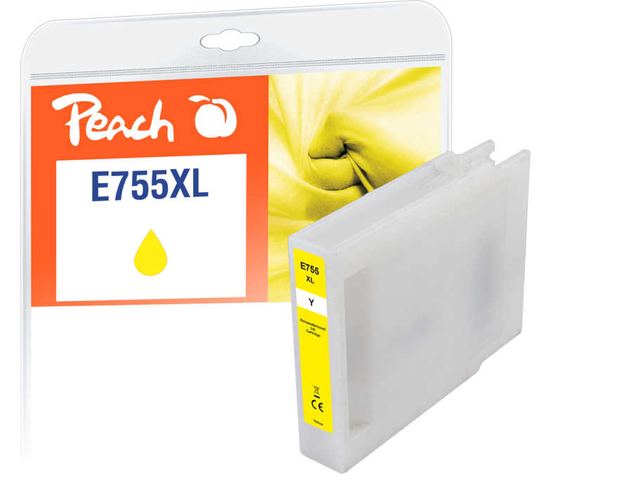 Peach E754/755/756 XL Druckerpatrone XL ye ersetzt Epson T7554Y, C13T755440 für z.B. Epson WorkForce Pro WF -6530 MFP, Epson WorkForce Pro WF -8090