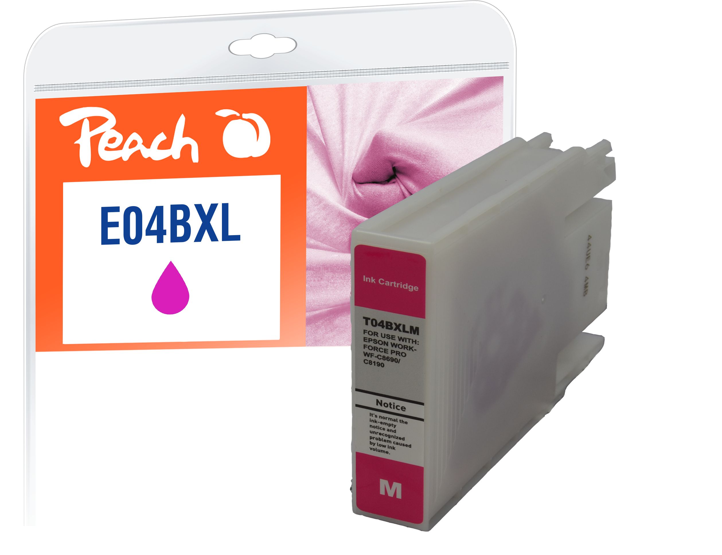 Peach E4B3m Druckerpatrone XL ma ersetzt Epson T04B3 m, C13T04B34010 für z.B. Epson WorkForce Pro WFC 8100, Epson WorkForce Pro WFC 8190 D3TWC