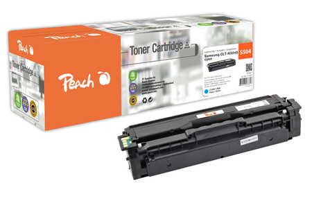 Peach S504 Toner cy ersetzt Samsung CLT-C504S/ELS, SU025A für z.B. Samsung CLP -410, Samsung CLP -415 N, Samsung CLP -415 NW, Samsung CLX -4100