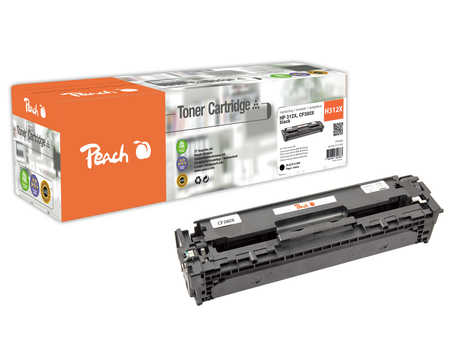 Peach H312XBK Tonermodul XL bk ersetzt HP No. 312X BK, CF380X für z.B. HP Color LaserJet Pro MFP M 476 dn, HP Color LaserJet Pro MFP M 476 dw