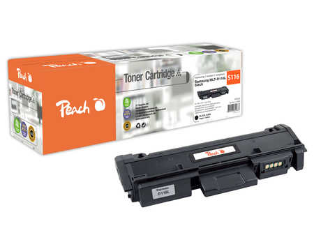 Peach S116 Toner XL bk ersetzt Samsung MLT-D116L/ELS, SU828A für z.B. Samsung Xpress M 2835 DW, Samsung SLM 2620, Samsung SLM 2620 D