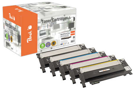 Peach S406 5 Toner (2*bk, c/m/y) ersetzt Samsung CLT-P406C/ELS, SU375A für z.B. Samsung Xpress C 410 W, Samsung CLP -360, Samsung CLP -360 N