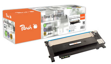 Peach S404 Toner cy ersetzt Samsung CLT-C404S, ST966A für z.B. Samsung Xpress C 480 W, Samsung Xpress C 480, Samsung Xpress C 430