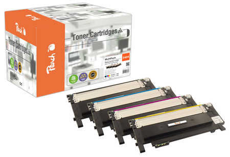 Peach S404 4 Toner (bk, c/m/y) ersetzt Samsung CLT-P404C, SU365A für z.B. Samsung Xpress C 480 W, Samsung Xpress C 480, Samsung Xpress C 430