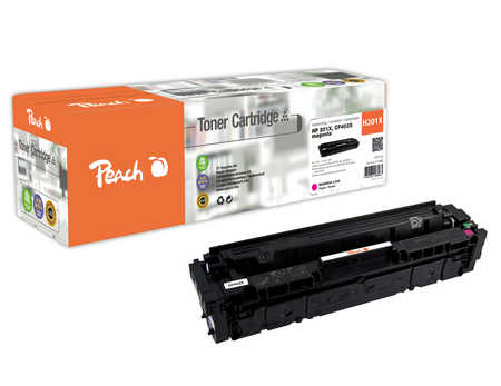 Peach H201XM Tonermodul XL ma ersetzt HP No. 201X M, CF403X für z.B. HP Color LaserJet Pro M 252 dw, HP Color LaserJet Pro M 252 n
