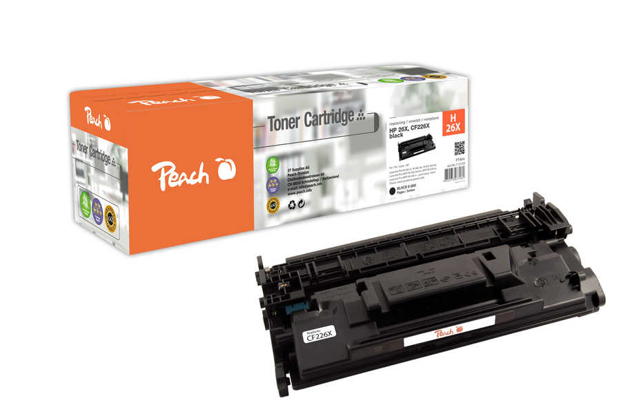Peach H26A Tonermodul bk ersetzt HP No. 26A, CF226A für z.B. HP LaserJet Pro M 402 d, HP LaserJet Pro M 402 dn, HP LaserJet Pro M 402 dw