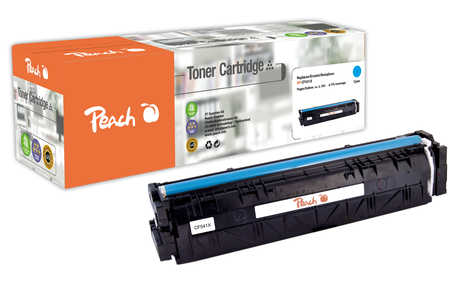 Peach H203XC Tonermodul XL cy ersetzt HP No. 203X C, CF541X für z.B. HP Color LaserJet Pro M 254 dnw, HP Color LaserJet Pro M 254 dw
