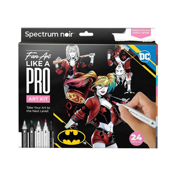 Spektrum Noir/Fan Art DIY Sets Zeichnen Kreativ Set Illustration, sortierte Farben, Harley Quinn, 1 Packung