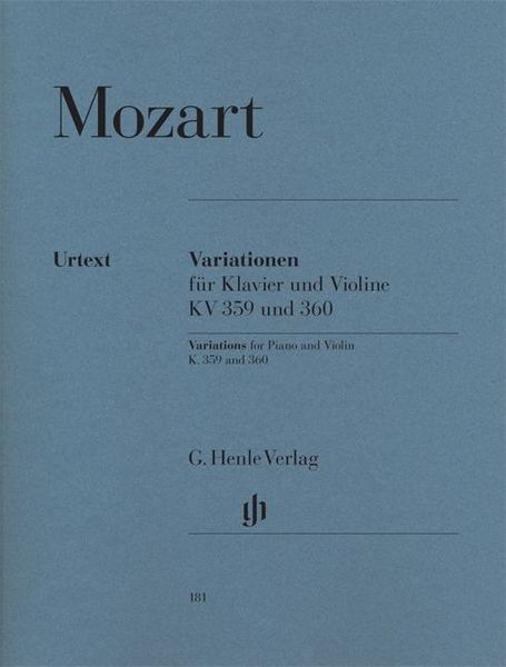 Mozart, Wolfgang Amadeus - Variationen für Klavier und Violine