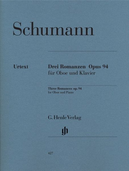 Schumann, Robert - Drei Romanzen op. 94 für Oboe und Klavier