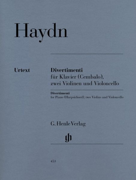 Haydn, Joseph - Divertimenti für Klavier (Cembalo) mit zwei Violinen und Violoncello