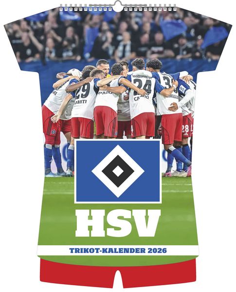 Hamburger SV 2026 - Trikotkalender - Fußball-Kalender - Fan-Kalender - 34,1x42