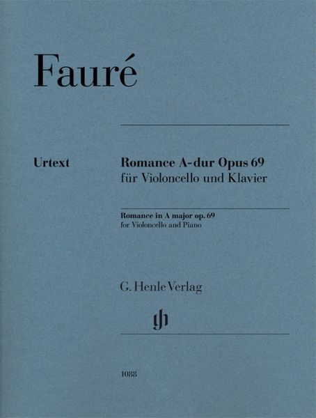 Fauré, Gabriel - Romance A-dur op. 69 für Violoncello und Klavier