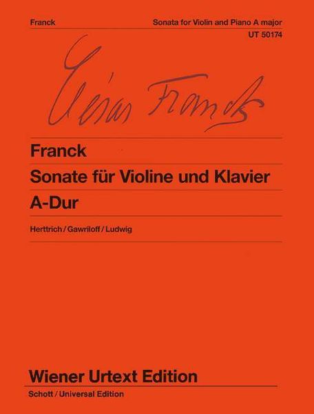 Franck, C: Sonate für Violine und Klavier A-Dur