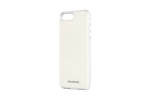 Moleskine IPhone Hülle für IPhone 6/6S/7/8 - Durchsichtige Hülle mit Papier-Vordrucken, Durchsichtig