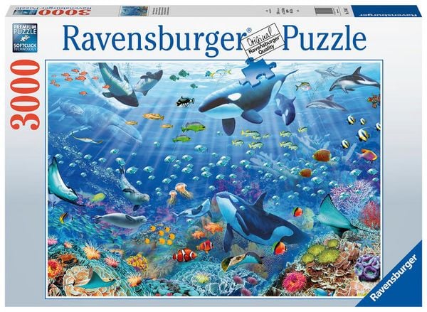 Erwachsenenpuzzle 3000 Teile - Bunter Unterwasserspaß