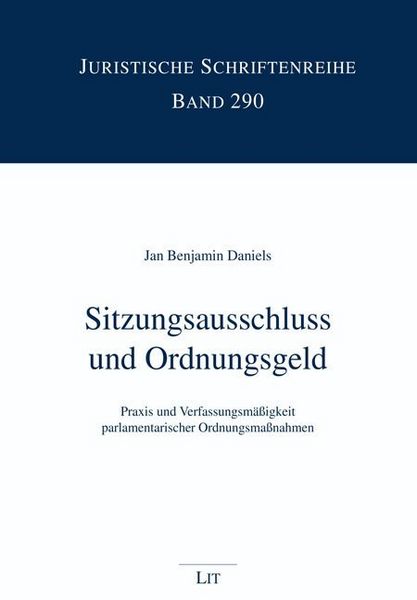 Daniels, J: Sitzungsausschluss und Ordnungsgeld