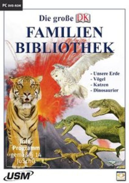 Die große Dorling Kindersley Familienbibliothek - Unsere Erde, Katzen, Vögel und Dinosaurier