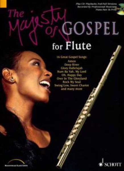 The Majesty of Gospel, Flöte und Klavier ad lib., m. Audio-CD