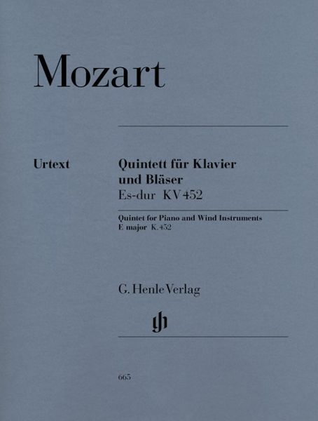 Mozart, Wolfgang Amadeus - Quintett Es-dur KV 452 für Klavier, Oboe, Klarinette, Horn und Fagott